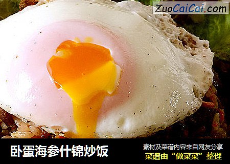 卧蛋海参什锦炒饭