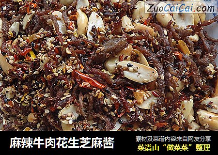 麻辣牛肉花生芝麻酱