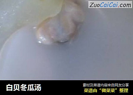 白贝冬瓜汤