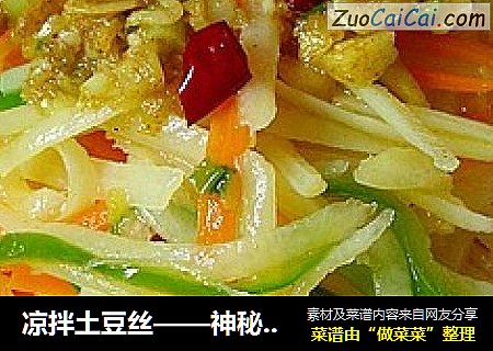 凉拌土豆丝——神秘调料和神秘惊喜