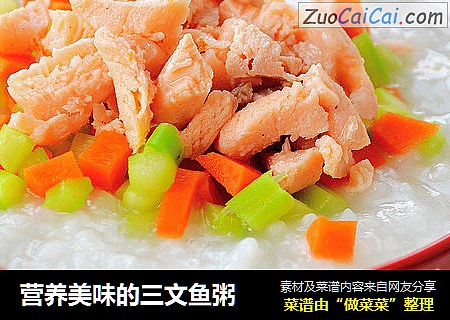 营养美味的三文鱼粥
