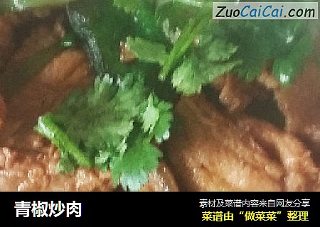 青椒炒肉
