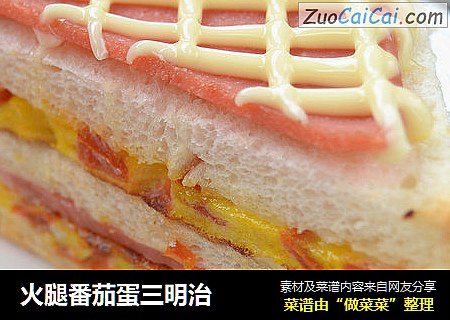 火腿番茄蛋三明治