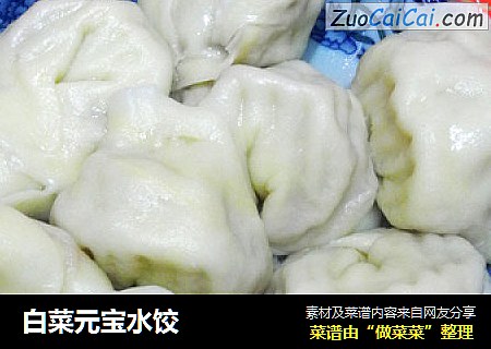 白菜元宝水饺