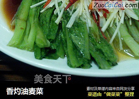 香灼油麦菜