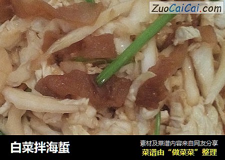 白菜拌海蜇