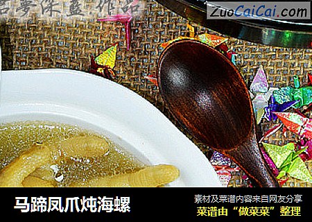 马蹄凤爪炖海螺