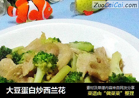 大豆蛋白炒西兰花