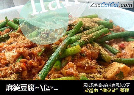麻婆豆腐~\(≧▽≦)/~