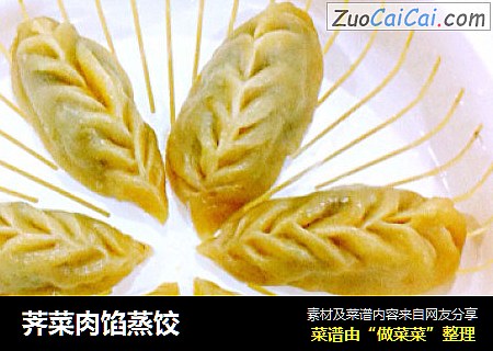 荠菜肉馅蒸饺