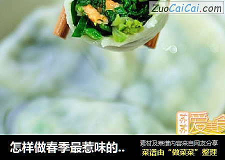 怎样做春季最惹味的饺子馅——荠菜水饺让味蕾在春天绽放
