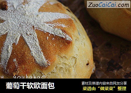 葡萄干软欧面包