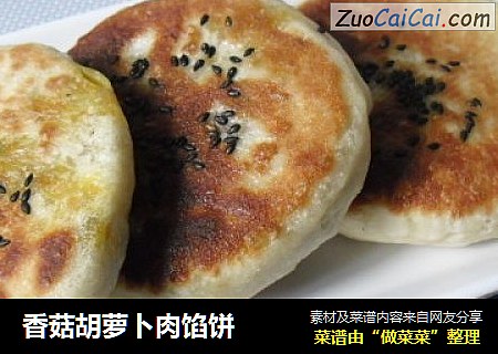 香菇胡萝卜肉馅饼