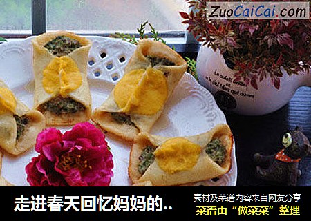 走进春天回忆妈妈的味道——双色荠菜锅贴