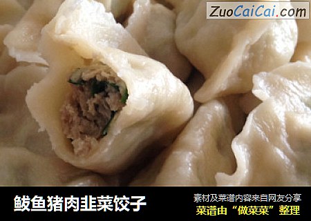 鲅鱼猪肉韭菜饺子