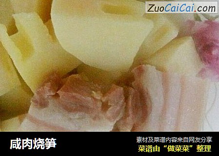 咸肉烧笋