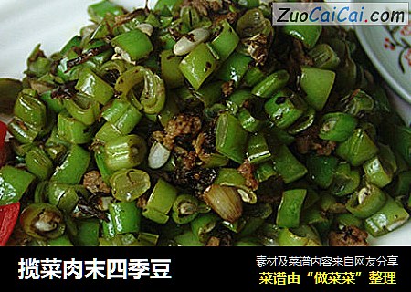 揽菜肉末四季豆