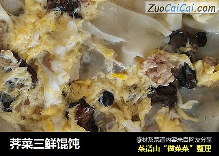 荠菜三鲜馄饨