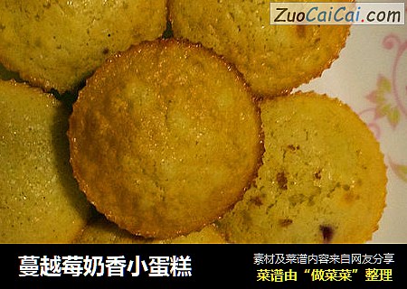蔓越莓奶香小蛋糕