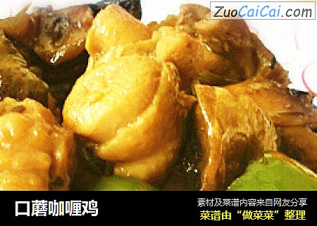 口蘑咖喱鸡