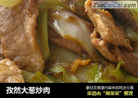 孜然大葱炒肉