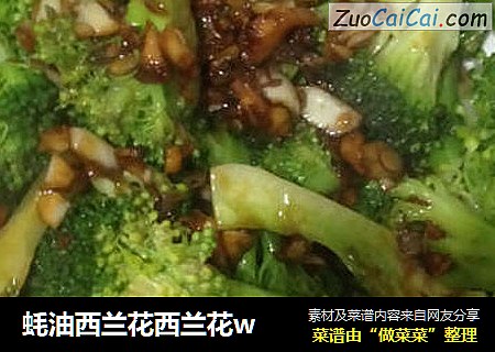 蚝油西兰花西兰花w