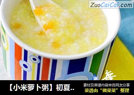 【小米萝卜粥】初夏没食欲就熬点粥吧