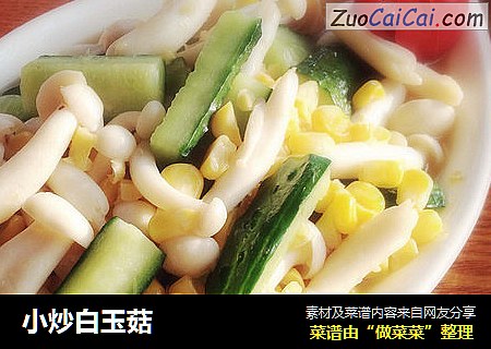 小炒白玉菇