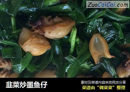 韭菜炒墨鱼仔