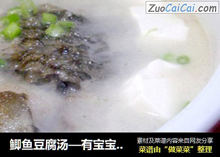 鲫鱼豆腐汤—有宝宝必做