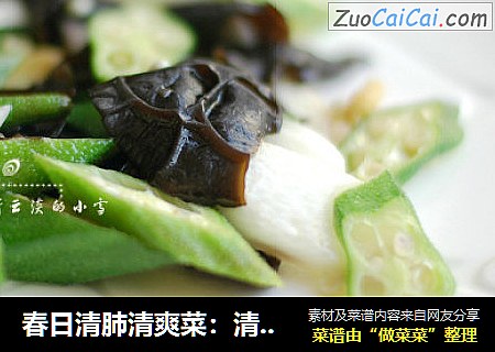 春日清肺清爽菜：清炒秋葵山药