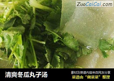 清爽冬瓜丸子汤