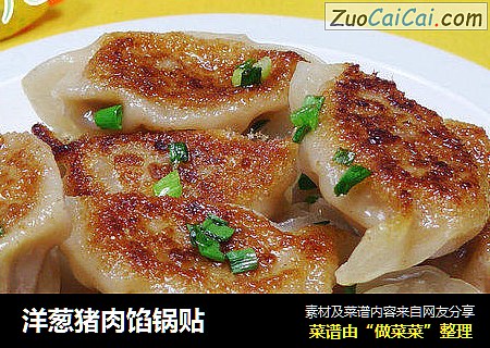 洋葱猪肉馅锅贴