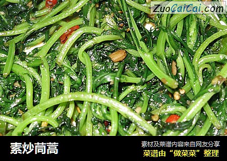 素炒茼蒿