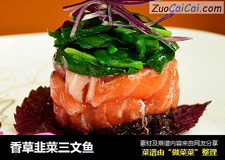 香草韭菜三文鱼