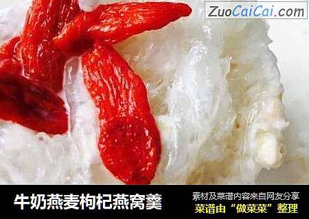 牛奶燕麦枸杞燕窝羹