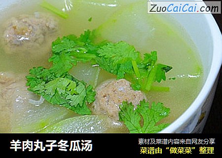 羊肉丸子冬瓜汤