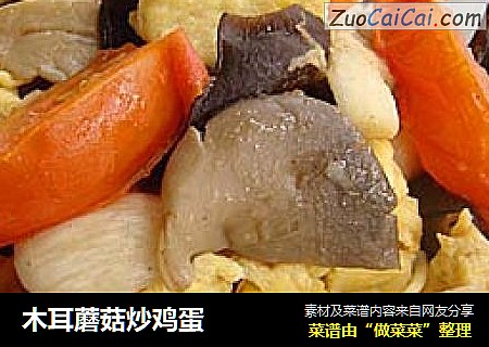 木耳蘑菇炒鸡蛋