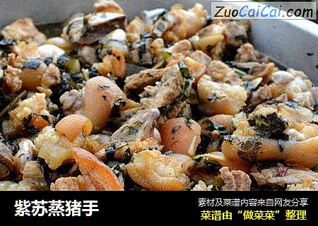 紫苏蒸猪手