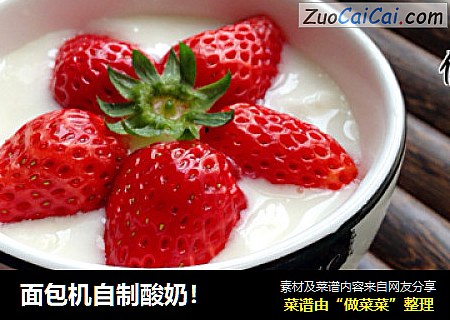 面包机自制酸奶！