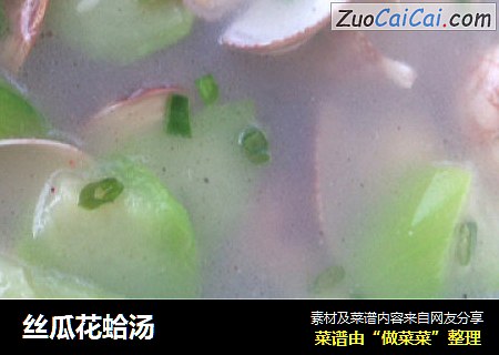 丝瓜花蛤汤