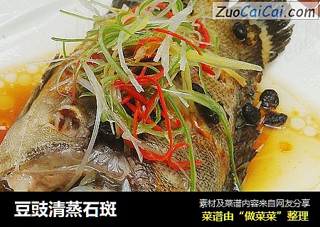 豆豉清蒸石斑