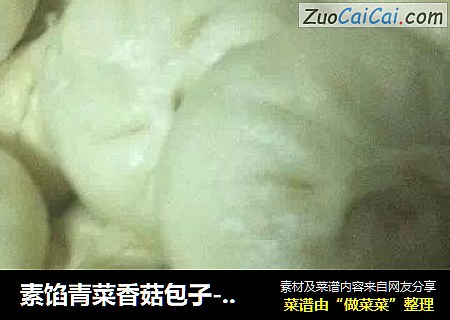 素馅青菜香菇包子--简单制作版