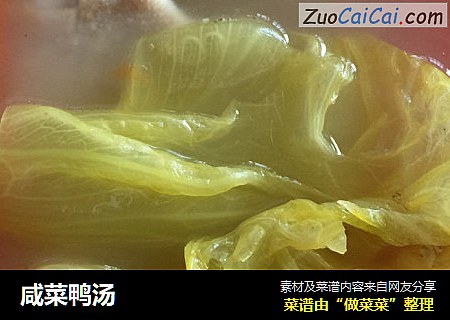 咸菜鸭汤