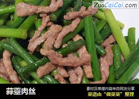 蒜薹肉丝