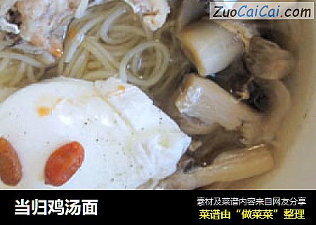 当归鸡汤面