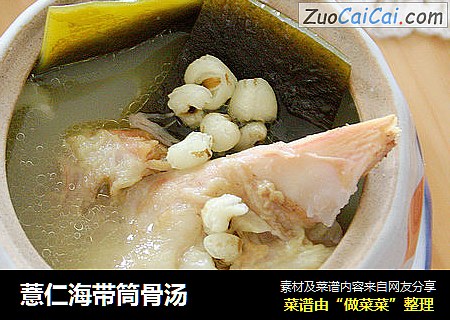 薏仁海带筒骨汤