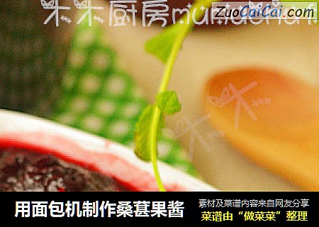 用面包机制作桑葚果酱