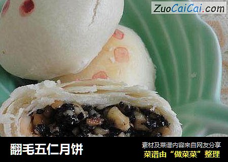 翻毛五仁月饼