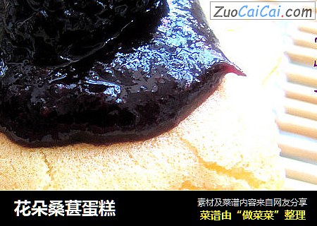 花朵桑葚蛋糕